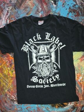 Black Label Black Graphic Skull Tee